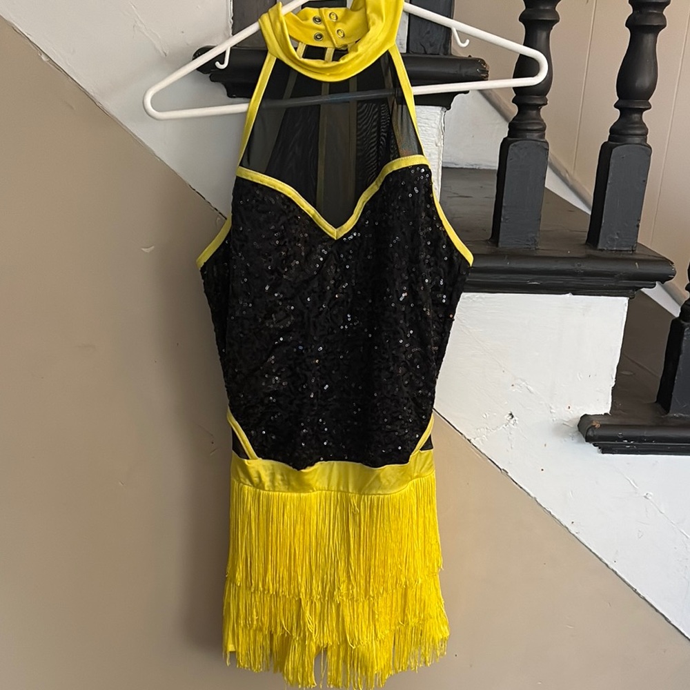 Weissman Yellow and Black Dance Costume